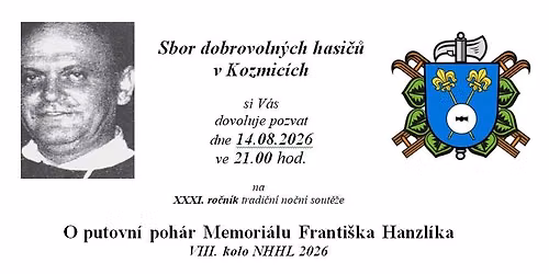 VIII. kolo NHHL 2026 - Memori\u00e1l Franti\u0161ka Hanzl\u00edka