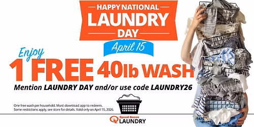 National Laundry Day at Speed Queen Laundry