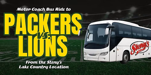 Steny's Lake Country | Motor Coach Bus to Packers vs Lions