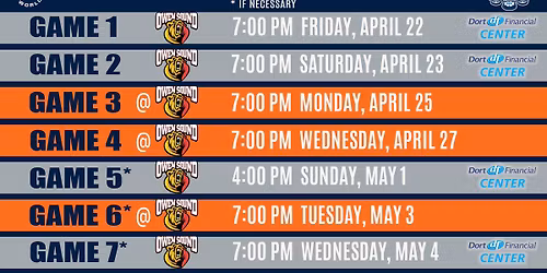 OHL Western Conference First Round: Owen Sound Attack vs. Flint Firebirds - Home Game 3  Series Game 6 (If Necessary)