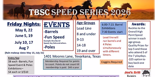 TBSC Speed Series 2026