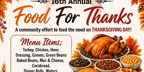 Food For Thanks (16th Annual)