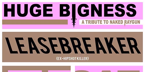 Huge Bigness: A Tribute to Naked Raygun, Leasebreaker, Dented Zues