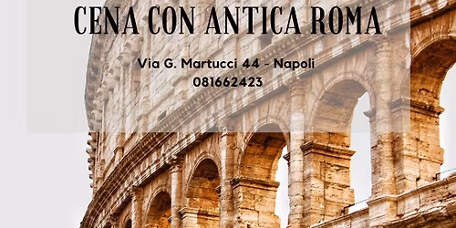 Cena Spettacolo con Delitto antica Roma, OMICIDIO NELL'ARENA