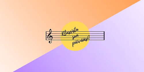 Klassista sun p\u00e4iv\u00e4\u00e4si! -konserttisarja (syksy 2026)