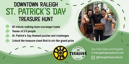 Raleigh St. Patrick's Day Treasure Hunt - Walking Team Scavenger Hunt!