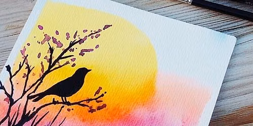 Summer Watercolor Painting