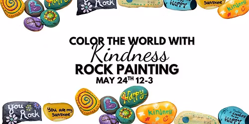 Kindness rock painting at the Local Uptown