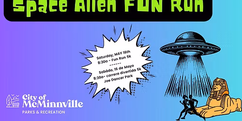 Space Alien Fun Run- 5k | Carrera divertida de extraterrestres espaciales