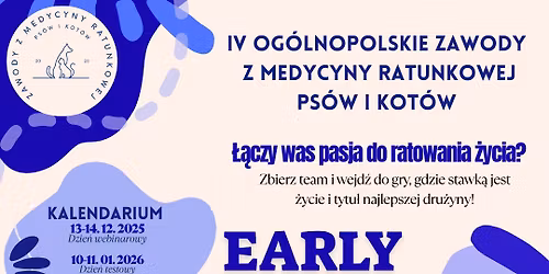 IV Og\u00f3lnopolskie Zawody z Medycyny Ratunkowej Ps\u00f3w i Kot\u00f3w