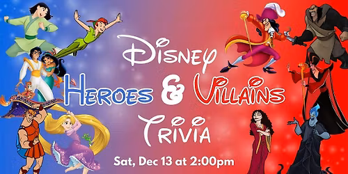 Disney Heroes and Villains Trivia at Canadian Brewhouse Manning (Edmonton)