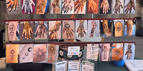 Henna temporary tattoo