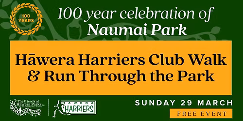 H\u0101wera Harriers Club Walk & Run Through the Park