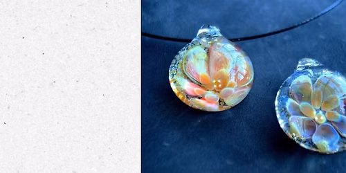Flameworked Glass Flower Pendants - June 20