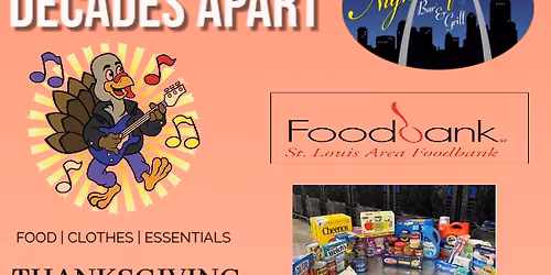 THANKSGIVING FOOD DRIVE & TUNES @ NIGHTSHIFT!