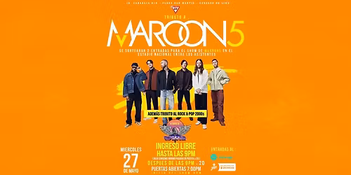 \ud83d\udd25\ud83c\udfa4 TRIBUTO A MAROON 5 \ud83d\udd25\ud83c\udfa4
