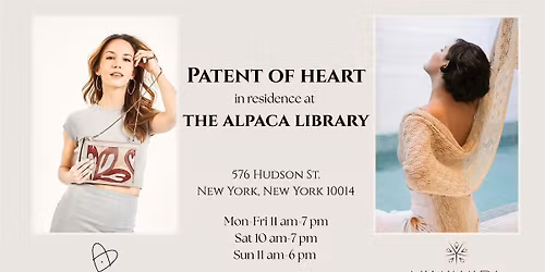 Patent of Heart in residence at The Alpaca Library