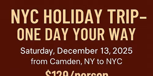 NYC Holiday Trip - One Day Your Way