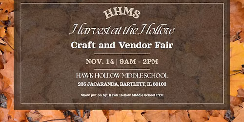 2026 Harvest at the Hollow Craft and Vendor Fair