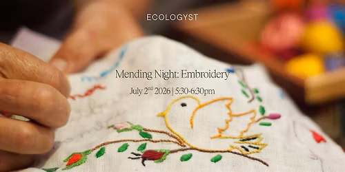 Mending Night: Embroidery
