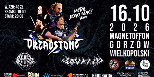 METAL JEGO MA\u0106!\ud83d\udd25 Koncert Dreadstone + Javelin + Rebel Nation