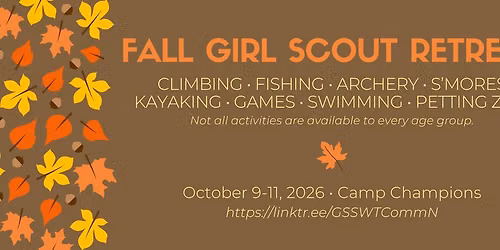 Girl Scout Retreat at Camp Champions