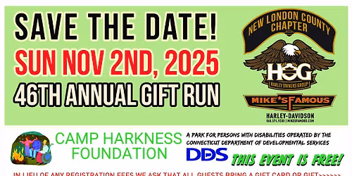 46th Annual Gift Run Sun Nov 2nd