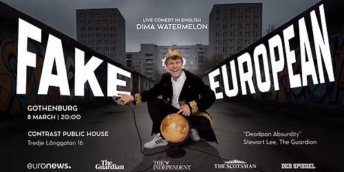 Dima Watermelon: Fake European | Stand-Up Comedy in G\u00f6teborg