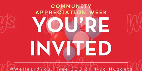Free Food- Wendy's Community Day