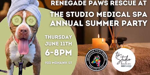 Renegade Paws Rescue at The Studio Medical Spa Annual Summer Party