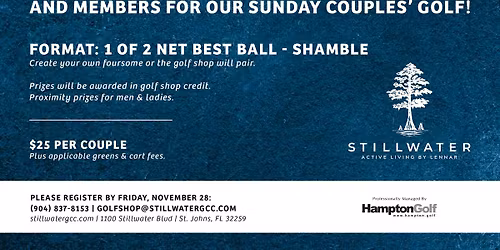 Sunday Couples' Golf (Member Event)