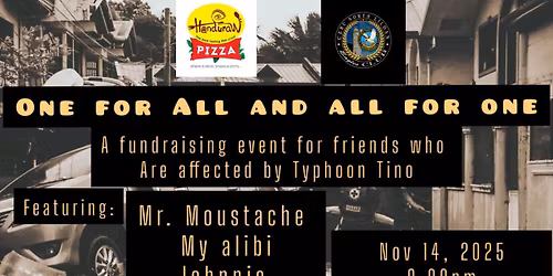 One For All and All For One: Benefit Gig for Tino Victims