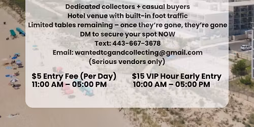 2 DAY BUY\/SELL\/TRADE DMV CARD SHOW 