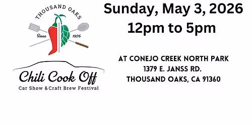 Thousand Oaks 49th Chili Cook Off, Craft Brew Festival & Car Show