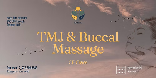 TMJ Intro: Intra-Oral & Myofascial Release | 8 CE Hours