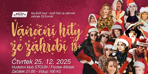 V\u00e1no\u010dn\u00ed Hity ze Z\u00e1hrob\u00ed 18+ | Hudebn\u00ed klub STOUN