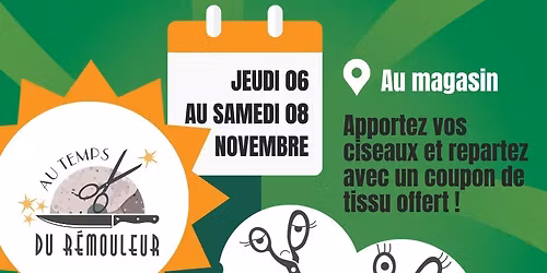 Venez aff\u00fbter vos ciseaux chez \u00c9colaines