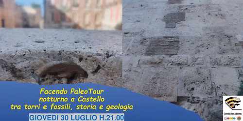 Facendo PaleoTour notturno a Castello tra torri e fossili, storia e geologia