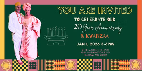 Celebrate Kwanzaa and 20 Years of Love with Dyrell & Andaiye!