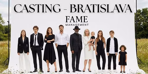 Registra\u010dn\u00fd casting BRATISLAVA