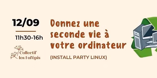 Donnez une seconde vie \u00e0 votre ordinateur (install party linux)