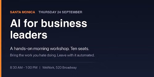 Ask Your Own Data - A Hands-On Workshop in Santa Monica