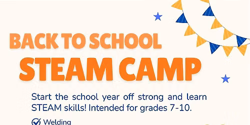 Back to School STEAM Camp