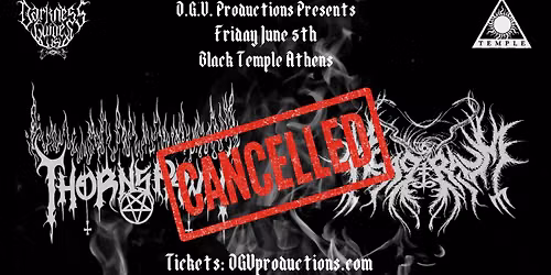 THORNSPAWN(USA)-ASAGRAUM(NL) Live in Black Temple -  Athens