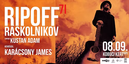 Ripoff Raskolnikov Band 70+1 \/\/ Vend\u00e9g: Kar\u00e1csony James (LGT)
