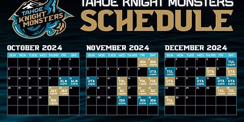 Utah Grizzlies vs. Tahoe Knight Monsters