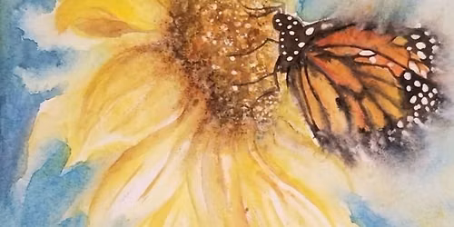 Watercolor Workshop: Sunflower with Butterfly