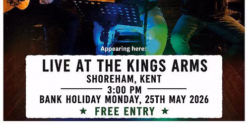 The Kristian Baker trio live at The Kings Arms Shoreham Kent 