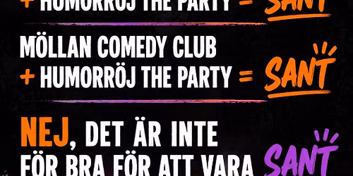 KKK + M\u00f6llan Comedy @ Humorr\u00f6j THE PARTY!