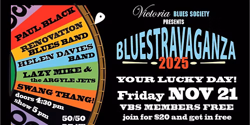 Victoria Blues Society Presents Bluestravaganza 2025